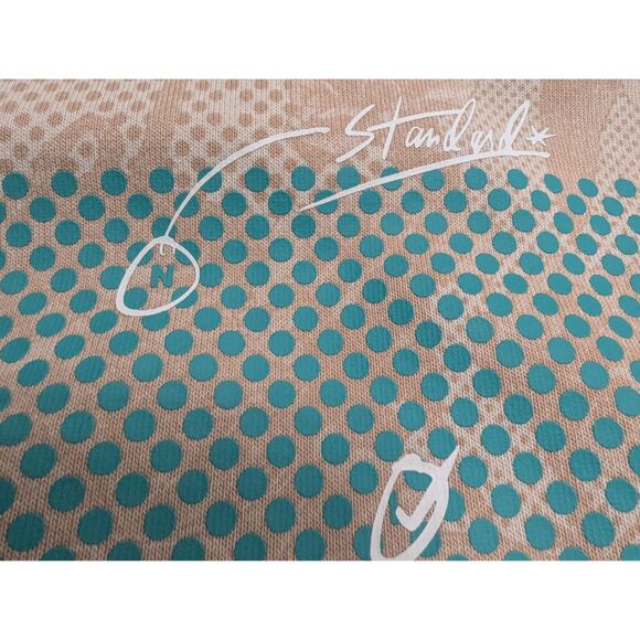 Nike Halftone Grid Hoodie Sweatshirt Mens XL Tan Turquoise Hoodie Zipper Pocket - Picture 12 of 14